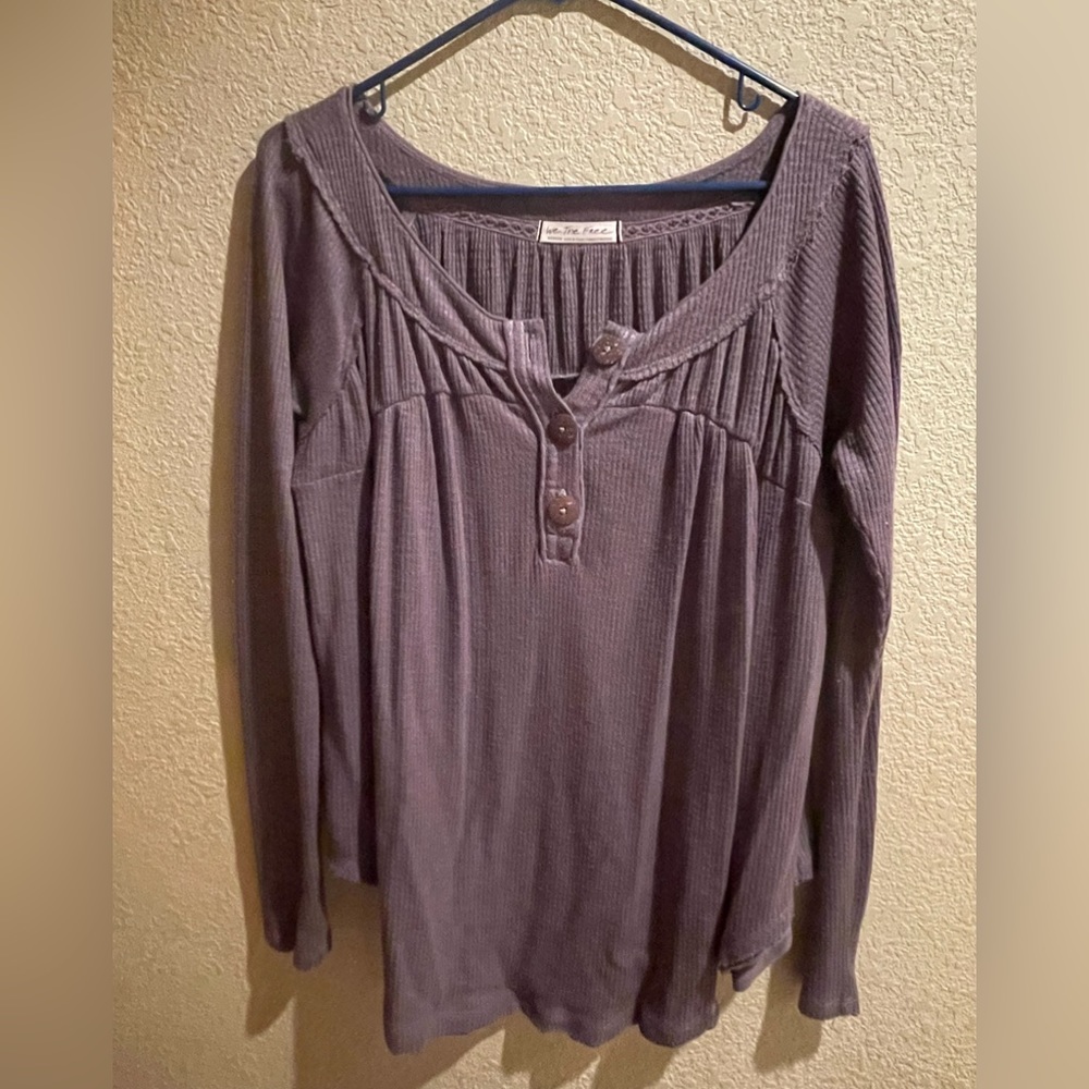 Free People gray long sleeve